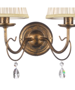 APPLIQUE 2 LUCI ONLI "DELIA" BRONZO E14
